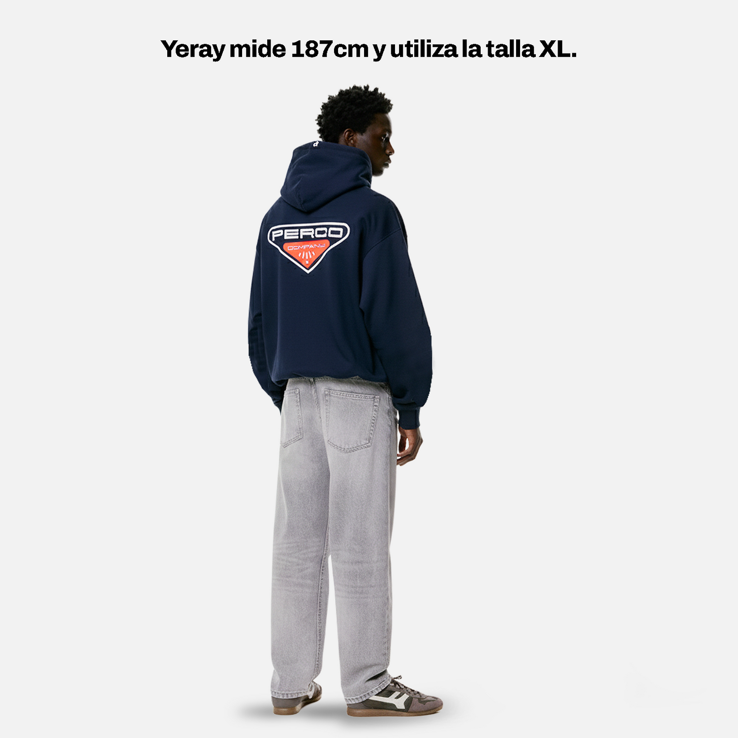 Sweat à capuche bleu marine TN