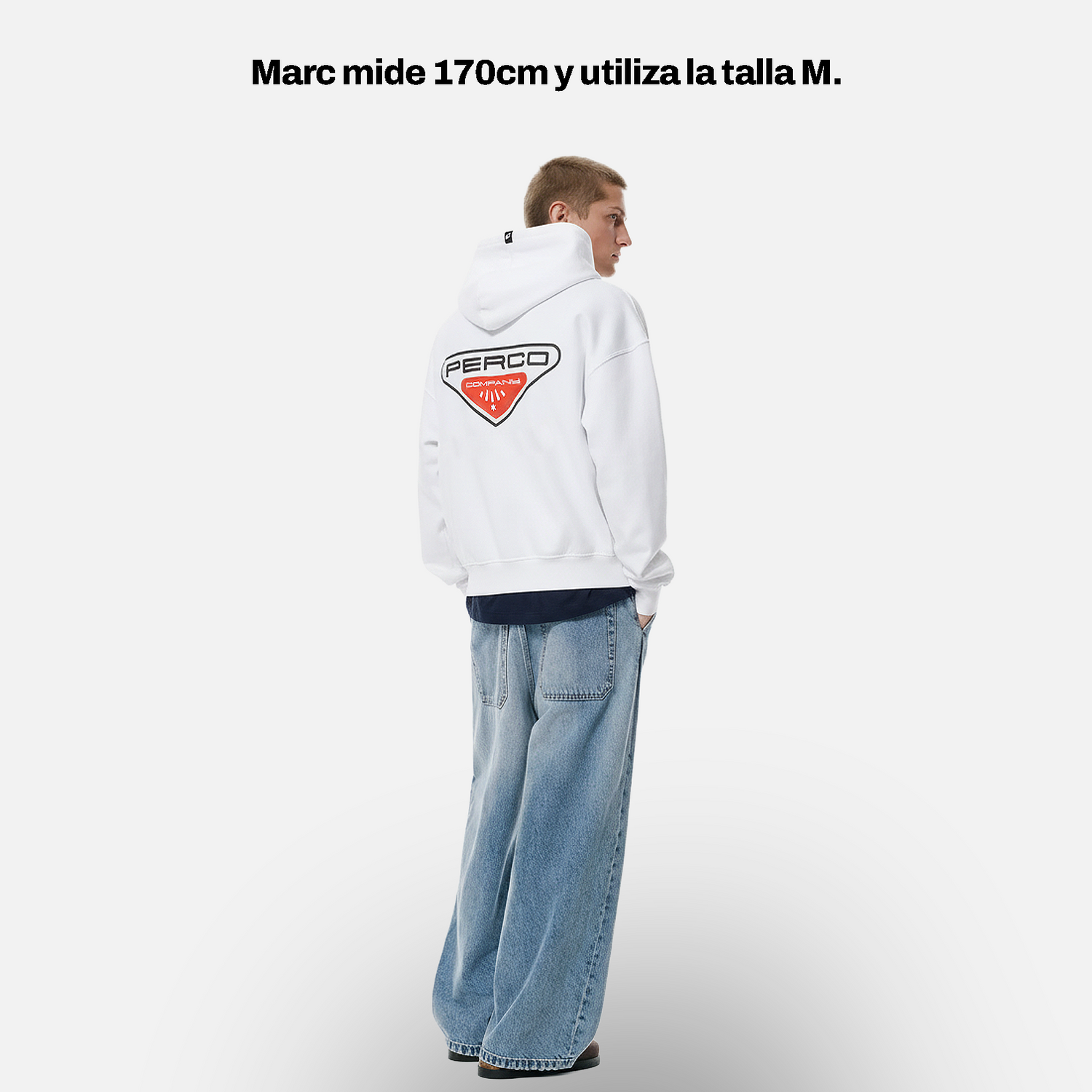 Sweat à capuche blanc TN