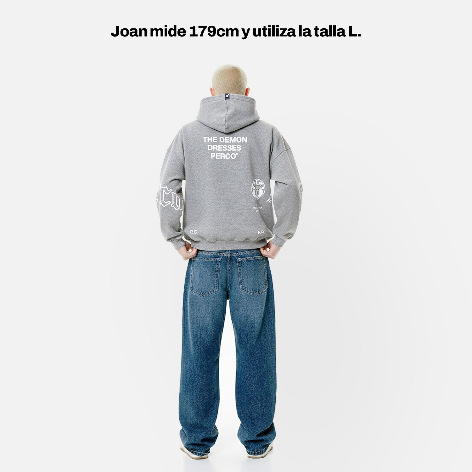 THE DEMON GREY HOODIE