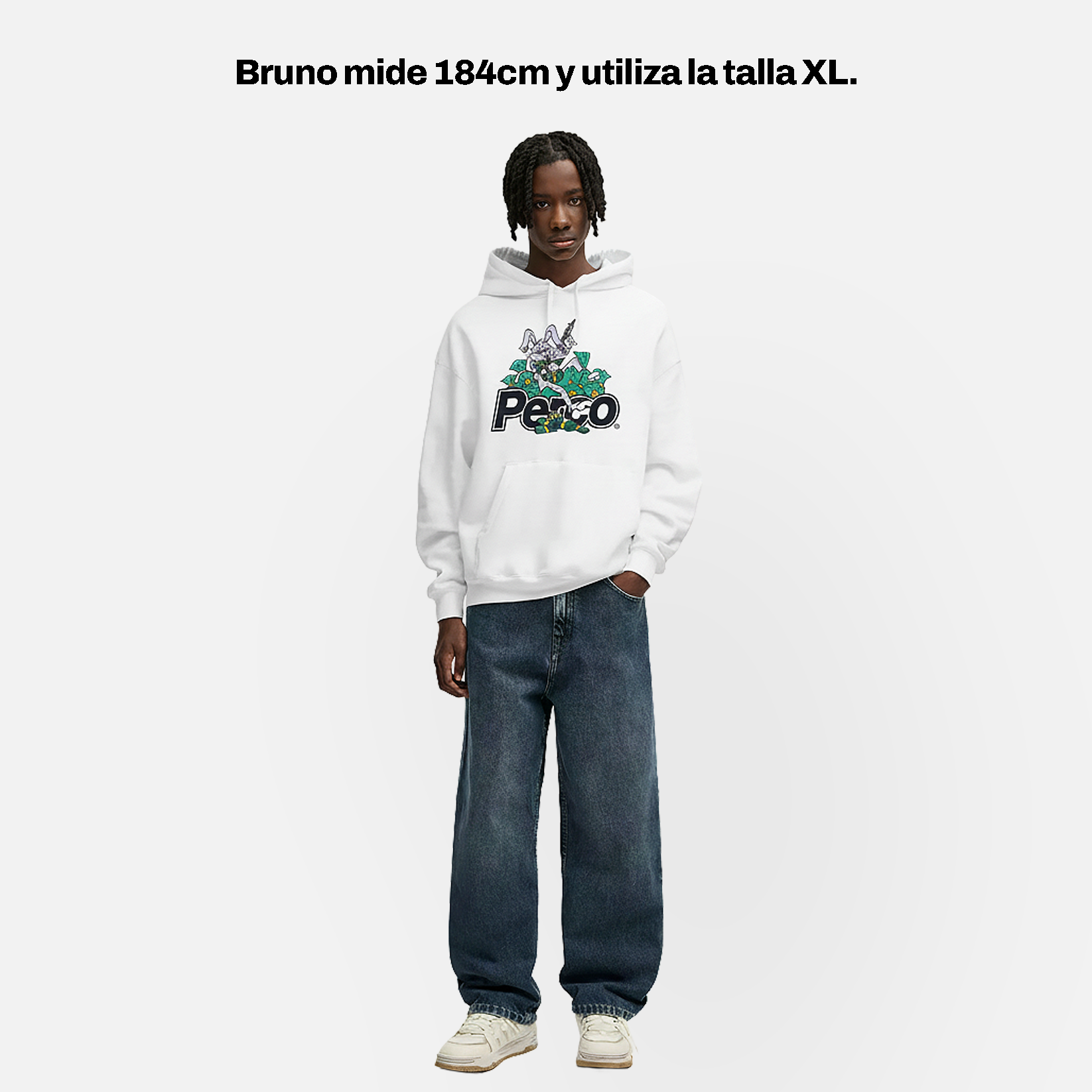 SWEAT À CAPUCHE BLANC BAD