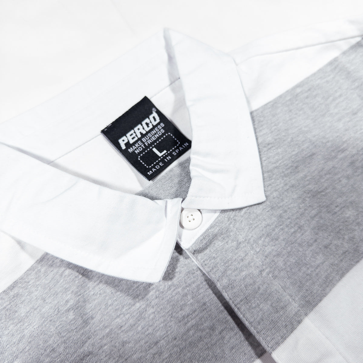 512 STRIPES GREY POLO