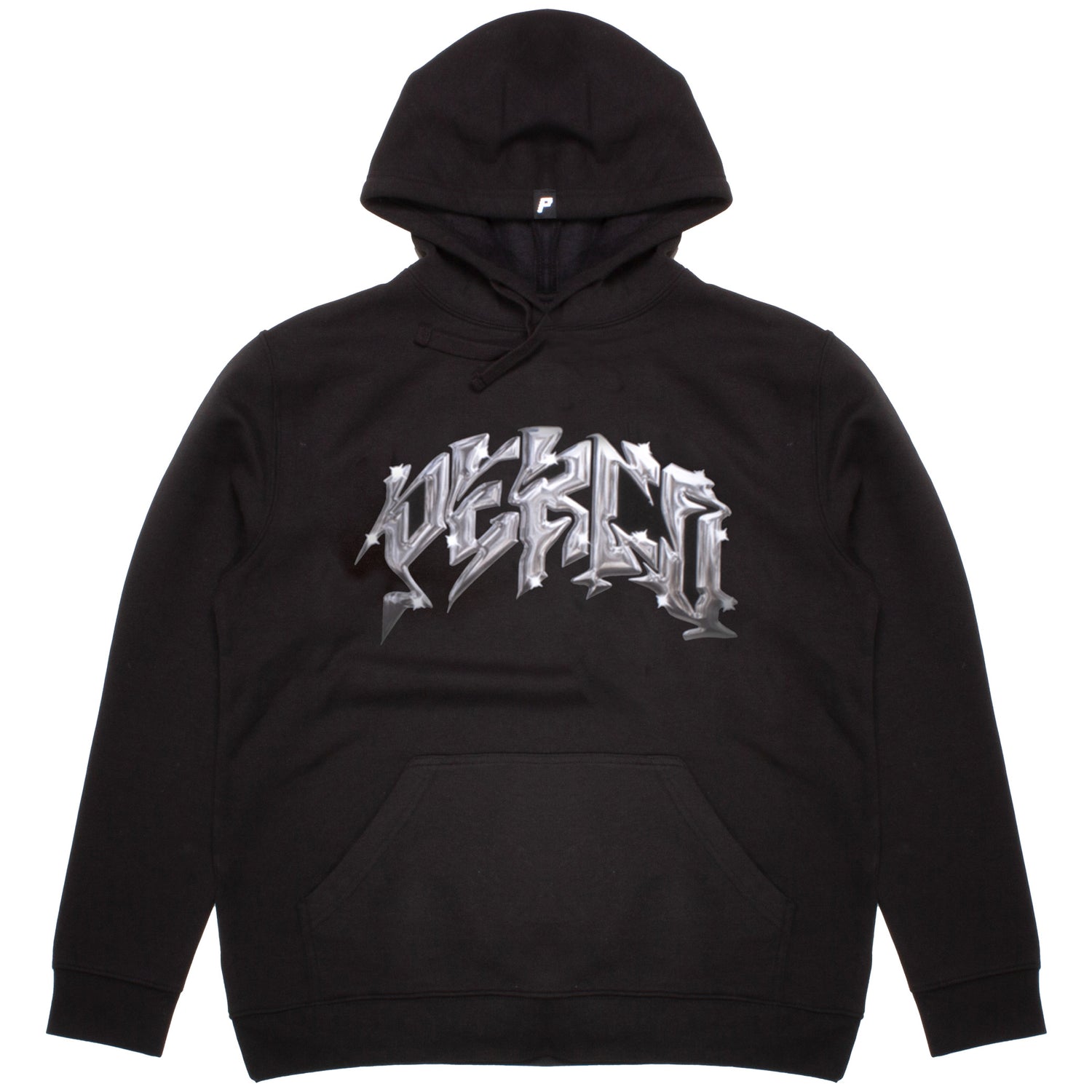 SWEAT À CAPUCHE NOIR PLATINE