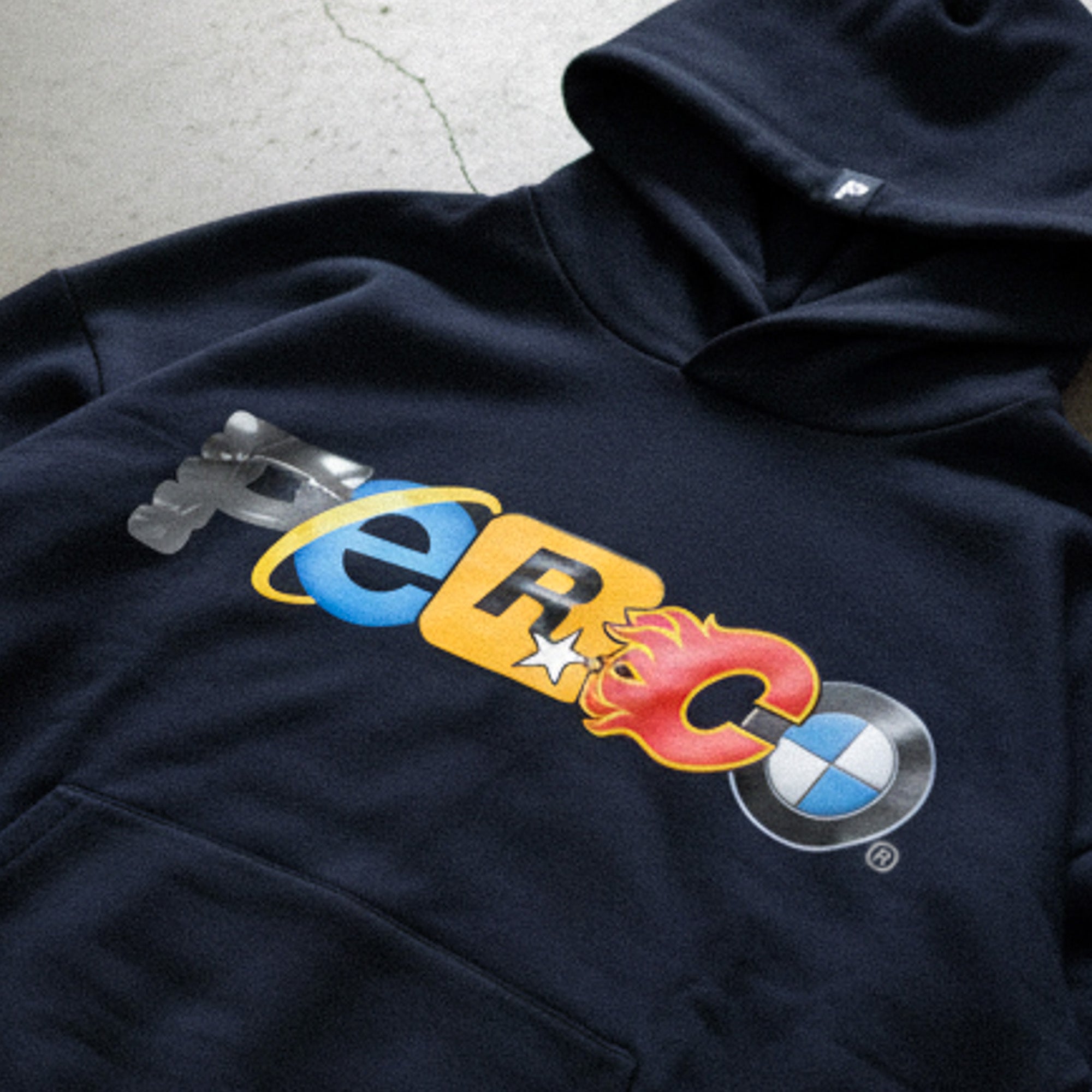 LOGOS TWO BK HOODIE