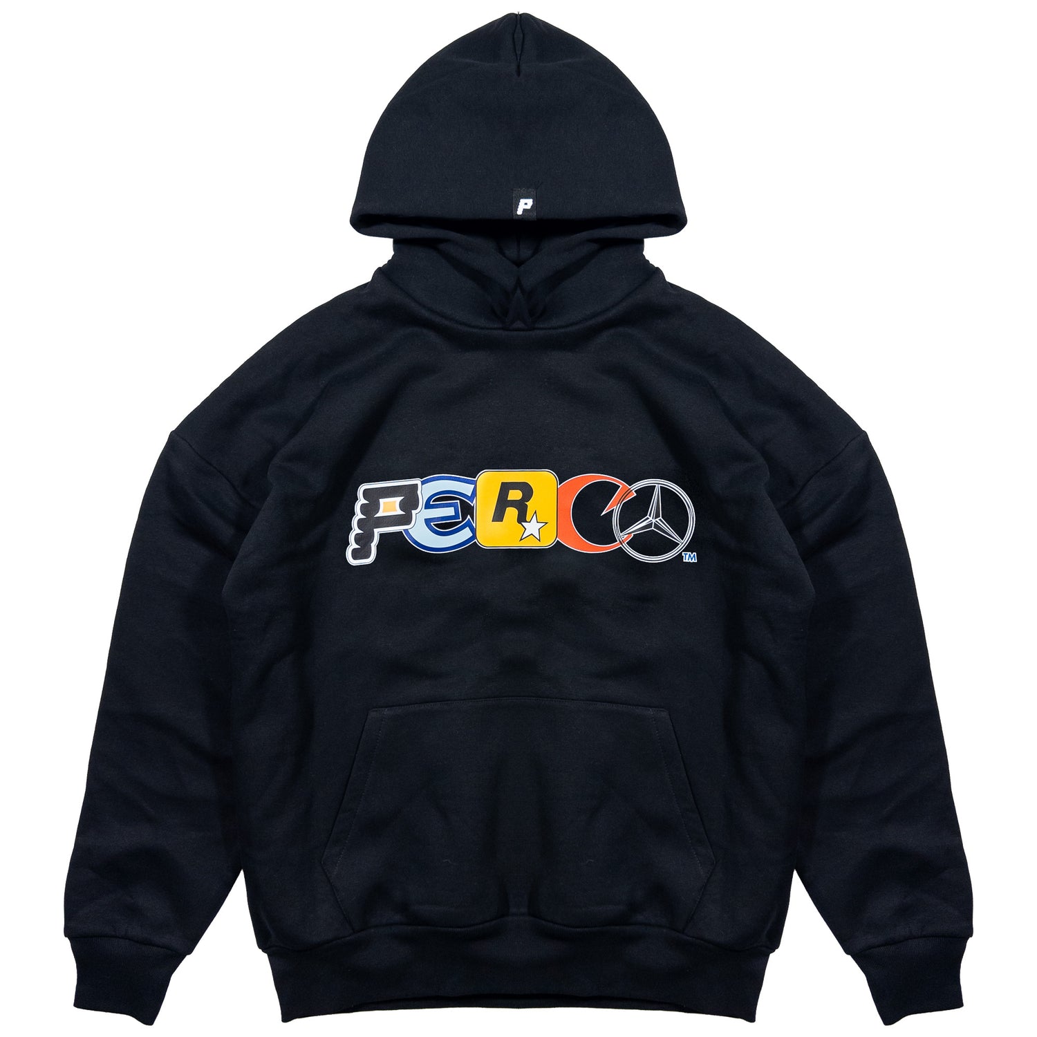 Sweat à capuche noir avec logos