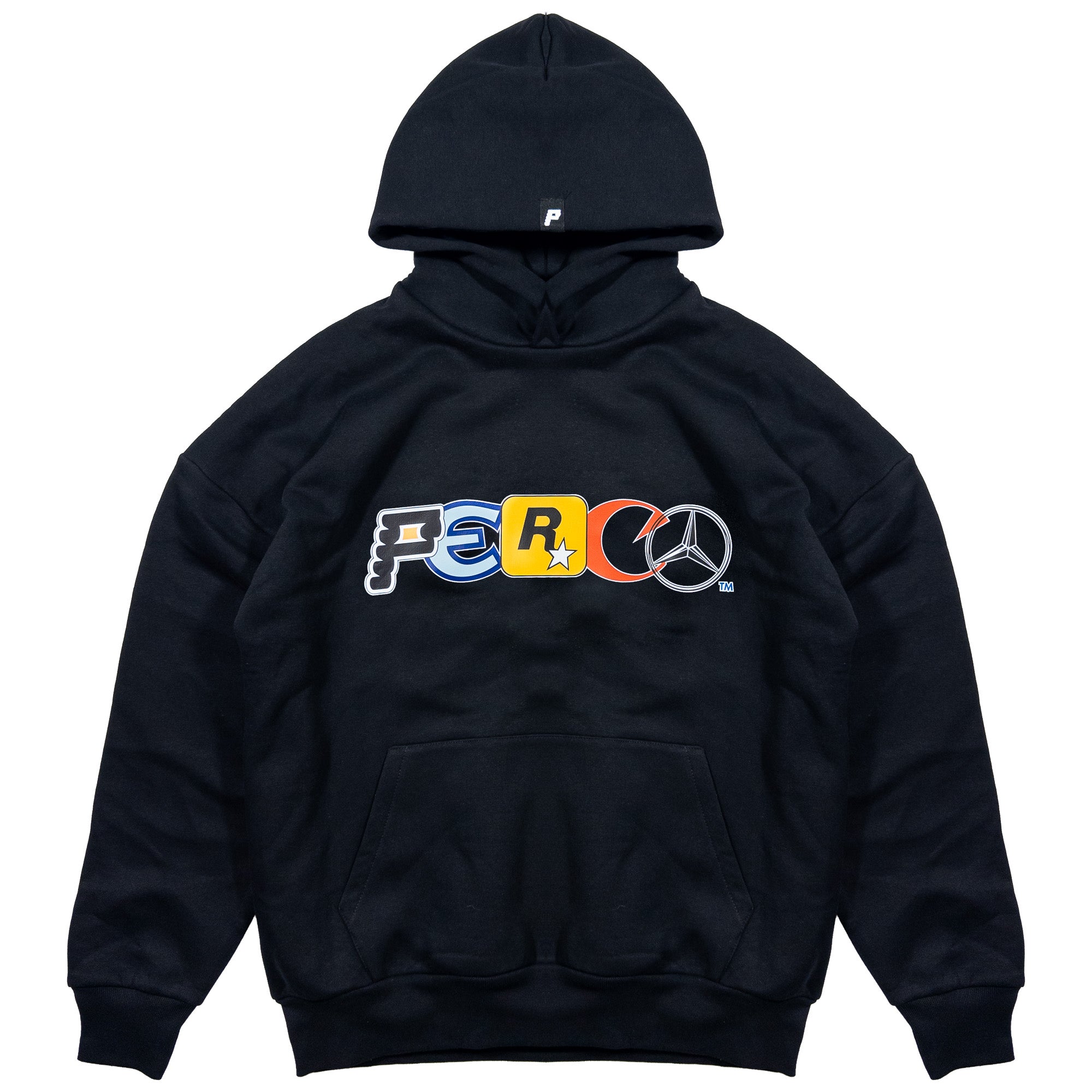 Sweat à capuche noir avec logos