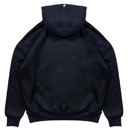Sweat à capuche noir avec logos