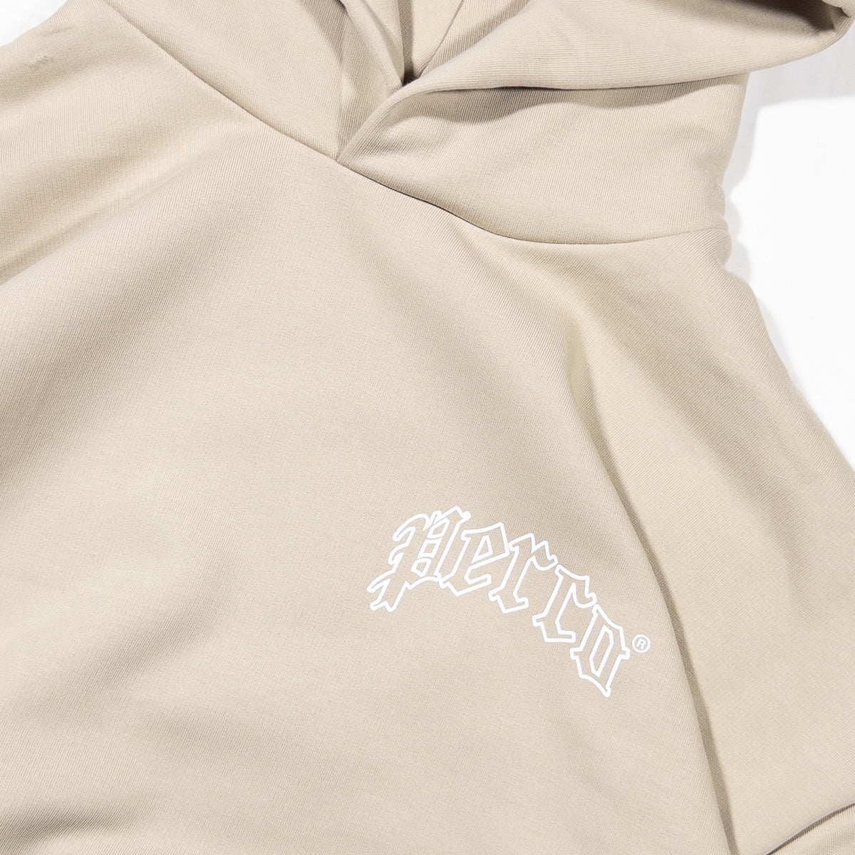 Sweat à capuche beige Booty