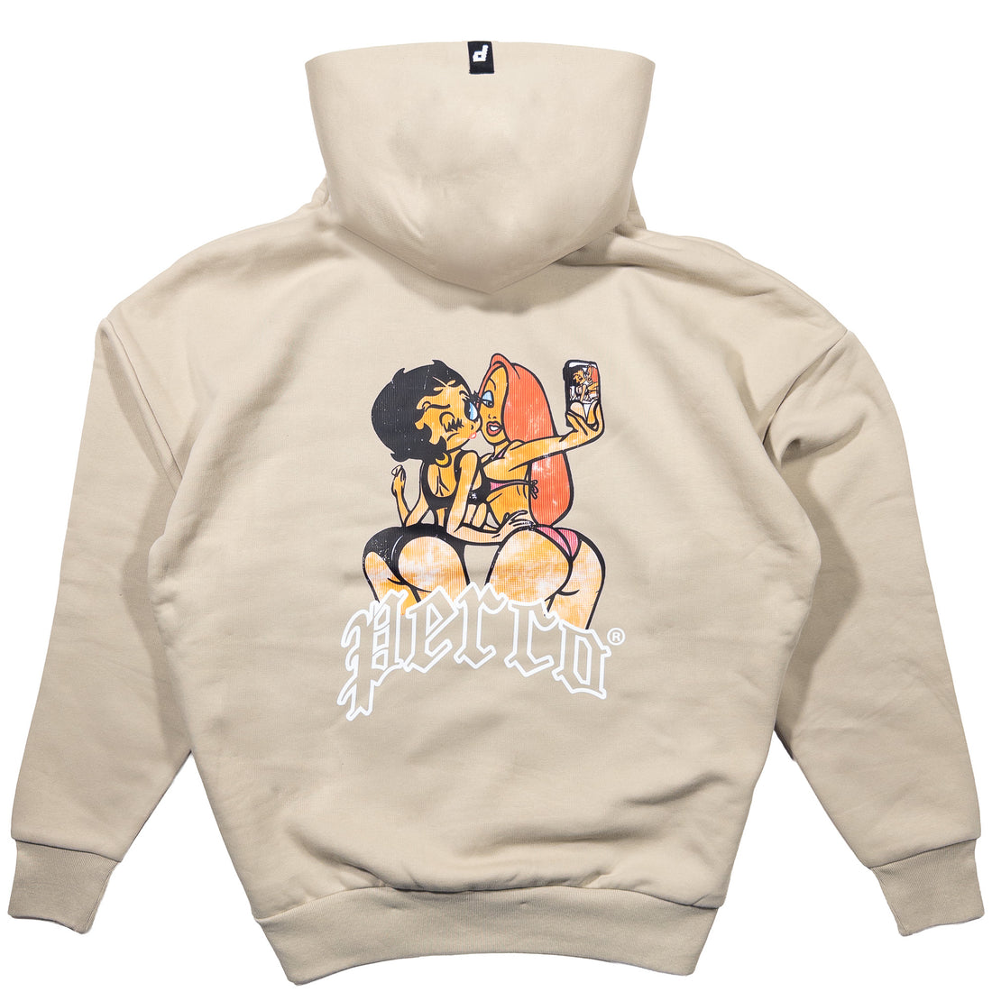 Sweat à capuche beige Booty