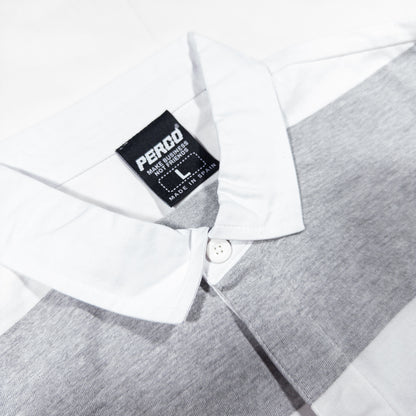 512 STRIPES GREY POLO