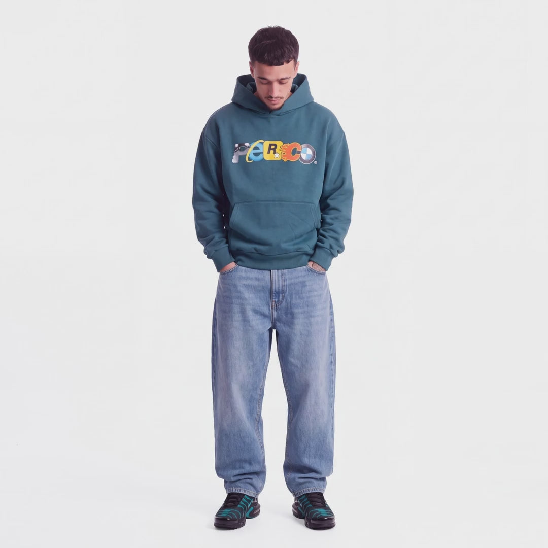 LOGOS HOODIE GREEN