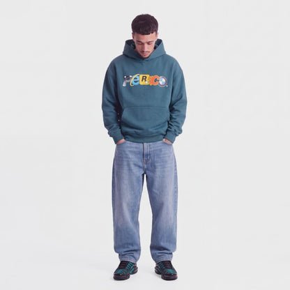 LOGOS HOODIE GREEN