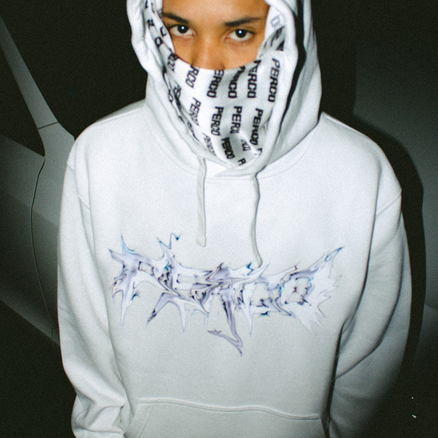 METAL WHITE HOODIE