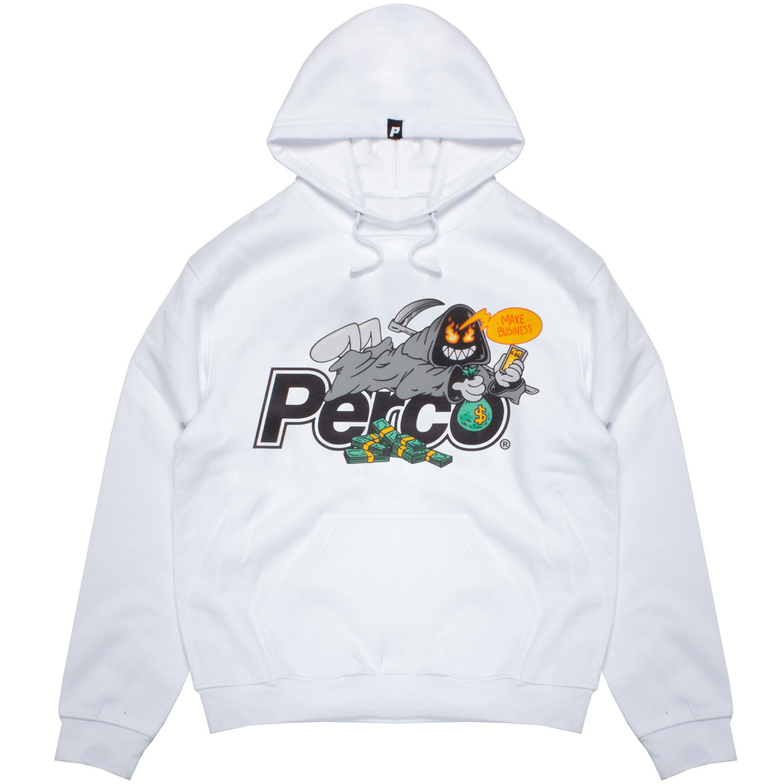 Sweat à capuche blanc GR Money