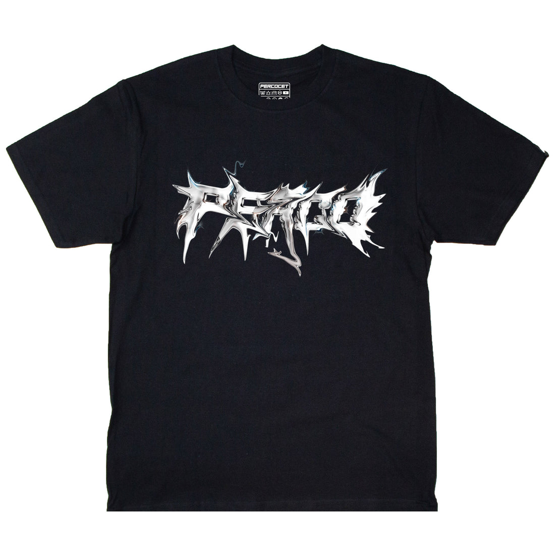 T-SHIRT EN MÉTAL NOIR